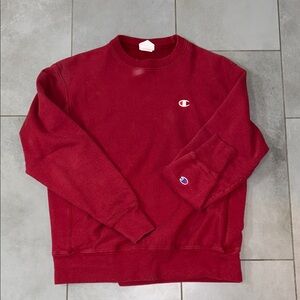 Champion Men's Classic Red Crewneck Sweater